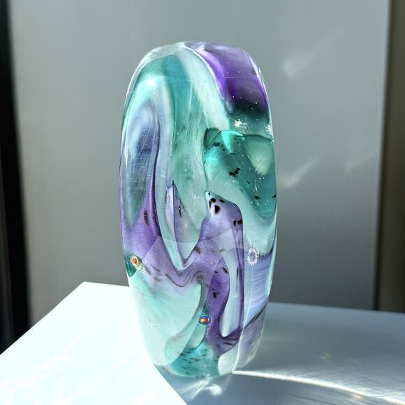 Vintage Glass Eye Studio Glass Fish Tank Aquarium 4 1/2" x 5" Seattle Art - Picture 3 of 9